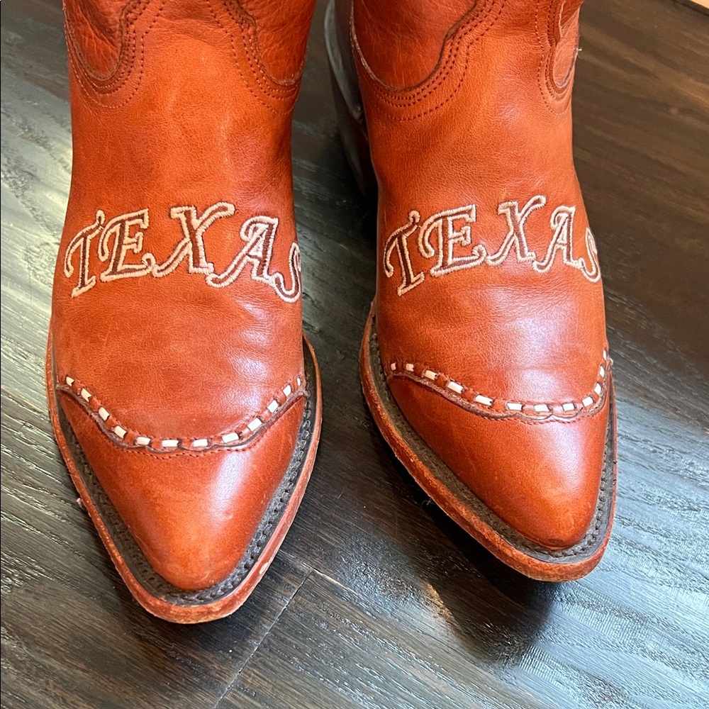 Women’s University of Texas “UT” Cowboy Boots with 'TEXAS' Embroidery